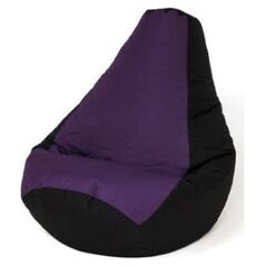 Go Gift Pufa worek sako GRUSZA czarny-fiolet XXL 140x100