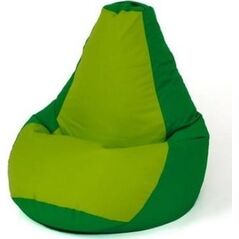 Go Gift Pufa worek sako GRUSZA zielony-jasno zielony XXL 140x100