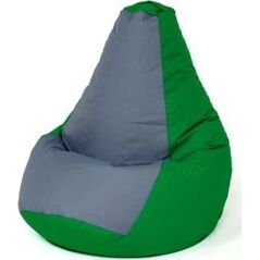 Go Gift Pufa worek sako GRUSZA zielony-szary XXL 140x100