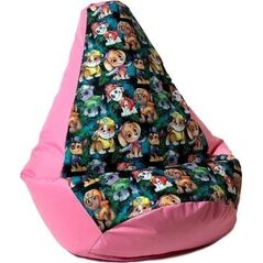 Go Gift Pufa worek sako GRUSZA DRUK róż-psi patrol XXL 140x100