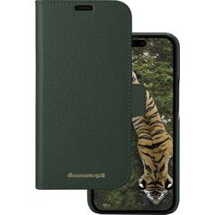 dbramante New York - 2-in-1 Leather Wallet for iPhone 15 Plus - Evergreen