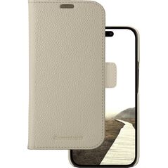 dbramante New York - 2-in-1 Leather Wallet for iPhone 15 - Sand Dune