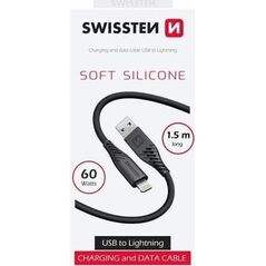 Kabel USB Swissten USB-A - USB-C 1.5 m Czarny (71533010)