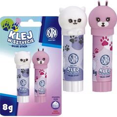 Astra Klej w sztyfcie 8g szkolny zmywalny Animals zwierzątka ASTRA blister 2szt