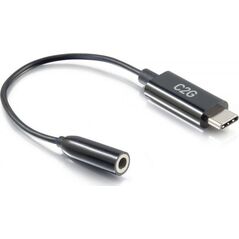 Adapter USB C2G C2G USB C to 3.5mm Audio Adapter - USB C to AUX Cable - USB C to Headphone Jack - Adapter USB-C auf Klinkenstecker - 24 pin USB-C mannlich zu mini-phone stereo 3.5 mm weiblich