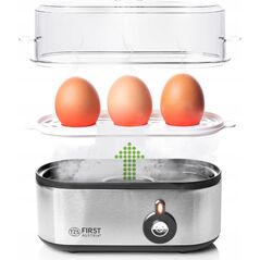 Jajowar First TZS First Austria Egg Boiler, Stainless Steel, 210W, Buzzer, 3 Eggs FA-5115-2
