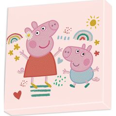 DIAMOND DOTZ DIAMOND DOTS kūrybinis rinkinys piešimas deimantais Peppa Pig Happy Days, 2378 deimantai, DBX.089