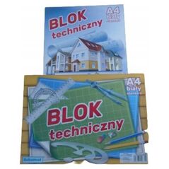 SCHEMAT Blok techniczny A4/10K biały (10szt)