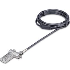 StarTech StarTech UNIVC4D-LAPTOP-LOCK zapięcie do kabli Czarny, Srebrny 2 m