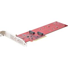 Kieszeń StarTech StarTech DUAL-M2-PCIE-CARD-B adapter Wewnętrzny M.2