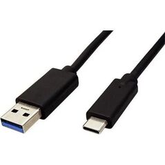 Kabel USB Roline USB-A - USB-C 1 m Czarny (11.44.9011)