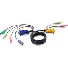Aten ATEN 2L-5305P Kabel KVM VGA, PS/2 i audio, czarny, 5 m