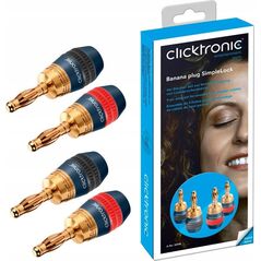Clicktronic Wtyki bananowe SimpleLock