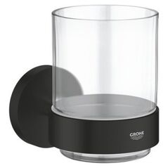 Grohe Grohe szklanka z uchwytem Essentials czarny mat 1022562430
