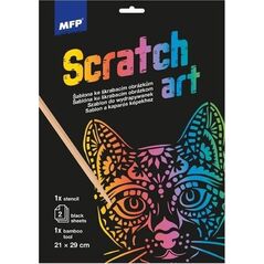 MFP paper wydrapywanka szablon A4 Kot 21x29cm + 2 kartki 1032218