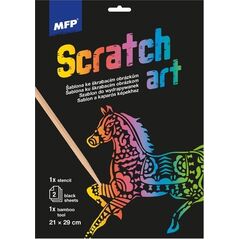 MFP paper wydrapywanka szablon A4 Koń 21x29cm + 2 kartki 1032219