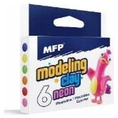 MFP paper plastelina 6 szt. kolorów NEON 100g 5301172