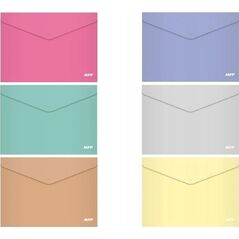 MFP paper teczka kopertowa na zatrzask A4 PP pastel mix 5370960