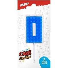 MFP paper świeczka do tortu nr 0 niebieska 8800089
