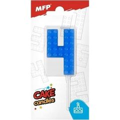 MFP paper świeczka do tortu nr 4 niebieska 8800097