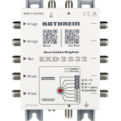 Kathrein Kathrein EXD 2532, 5 inputs, 32 outputs, 300 - 2350 MHz, 5 - 862 MHz, 1.5 dB, 3 dB