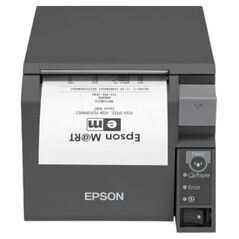 Epson Epson TM T70II (025C1) - Kvitteringsprinter - termisk linje - Rulle (7,95 cm) - 180 x 180 dpi - op til 250 mm/sek. - USB 2.0, LAN (UB-E04) - skærer - sort