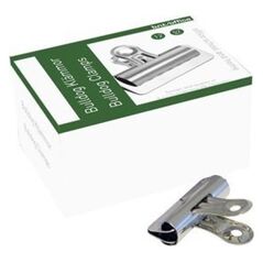 Stickn Papirklemme stål bnt 57mm bulldog 12stk/pak - (12 stk.)