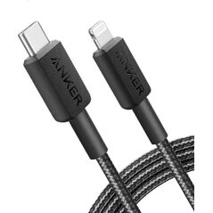 Kabel USB Anker Lightning - USB-C 0.9 m Czarny (A81B5G11)