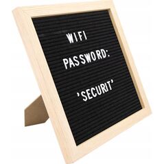 Securit Securit® bogstavtavle teakramme 30x30 cm