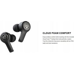 Słuchawki JLab Audio JLab EBJBAIREXECRWHT82, Headphones, In-ear, Calls/Music, Black, Binaural, IP55