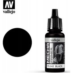 Vallejo Vallejo 70.642, Base paint primer, Plastic, Ready mixed, Black, Satin, Bottle