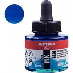 Artequipment Amsterdam Acrylic Ink Bottle Primary Cyan 572