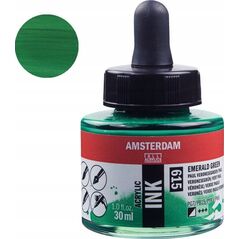 Artequipment Amsterdam Acrylic Ink Bottle Emerald Green 615