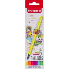 BRUYNZEEL SAKURA Bruynzeel Fineliner set neon | 6 colours