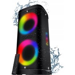 Głośnik Sven Portable speaker SVEN PS-950 black power output 2x80W (RMS) TWS Bluetooth IPx4 FM USB microSD LED-display lithium battery