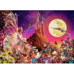 Castorland Puzzle 260 Fairy Fantasies wróżki motylki zamek B-27606