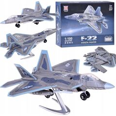 Jokomisiada Zestaw klocków samolot odrzutowiec model F-22 1:100 ZA5027