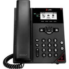 Telefon Poly POLY 2-liniowy telefon IP VVX 150 z obsługą zasilania PoE