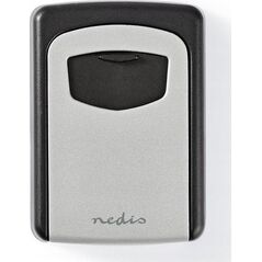 Nedis Nedis KEYCC01GY sejf Sejf ścienny Aluminium Czarny, Srebrny