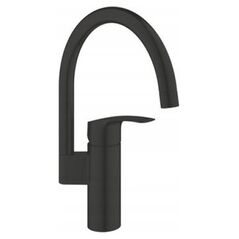 Bateria kuchenna Grohe Grohe jednouchwytowa bateria zlewozmywakowa DN 15 Eurosmart czarny mat 332022433