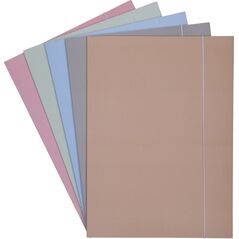 PBS Connect Teczka z gumką OFFICE PRODUCTS, Pastel soft touch, karton/lakier, A4, 320gsm, 3-skrz., mix kolorów, cena za 1 szt