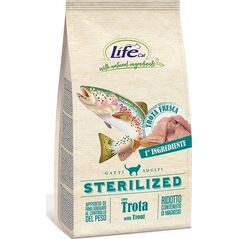 Life Pet Care LIFE CAT 400g STERILIZED TROUT /6