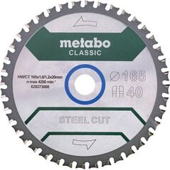 Metabo PIÅA TARCZOWA STEEL CUT CLASSIC 165*20MM Z40