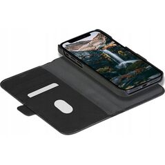 dbramante New York - iPhone 13 6.1" - Night Black - full grain pebbled leather cover