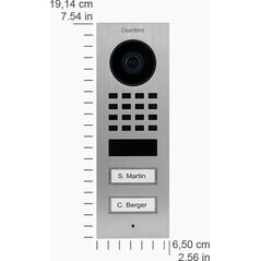 DoorBird DoorBird D1102V IP Vid. Türst. V2A Edels. 2 Ruftasten Aufputz