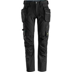 Snickers Snickers LiteWork stretch bukser 6208 m. aftagelige hylsterlommer sort str. 52