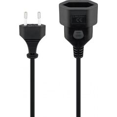 Kabel zasilający Triton Przedłużacz z wtyczką Euro, 5 m, czarny - Długość kabla 5 m