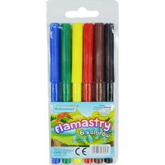 Teka Flamastry 6 kolorów