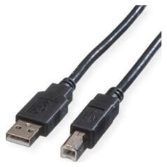 Kabel USB Roline ROLINE GREEN USB 2.0 kabel, Type A-B, zwart, 1,8 m