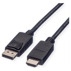 Kabel Roline ROLINE GREEN Kabel DisplayPort DP - HDMI, M/M, czarny, 1 m
